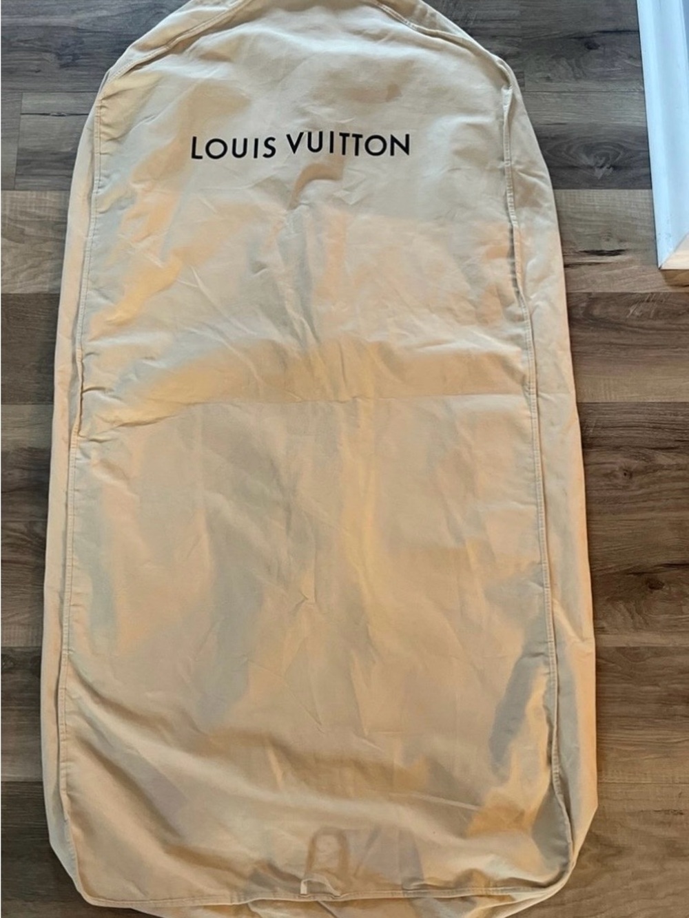 Authentic Louis Vuitton Canvas Garment Bag Cover 48" x 24.5" Suit Dress Travel